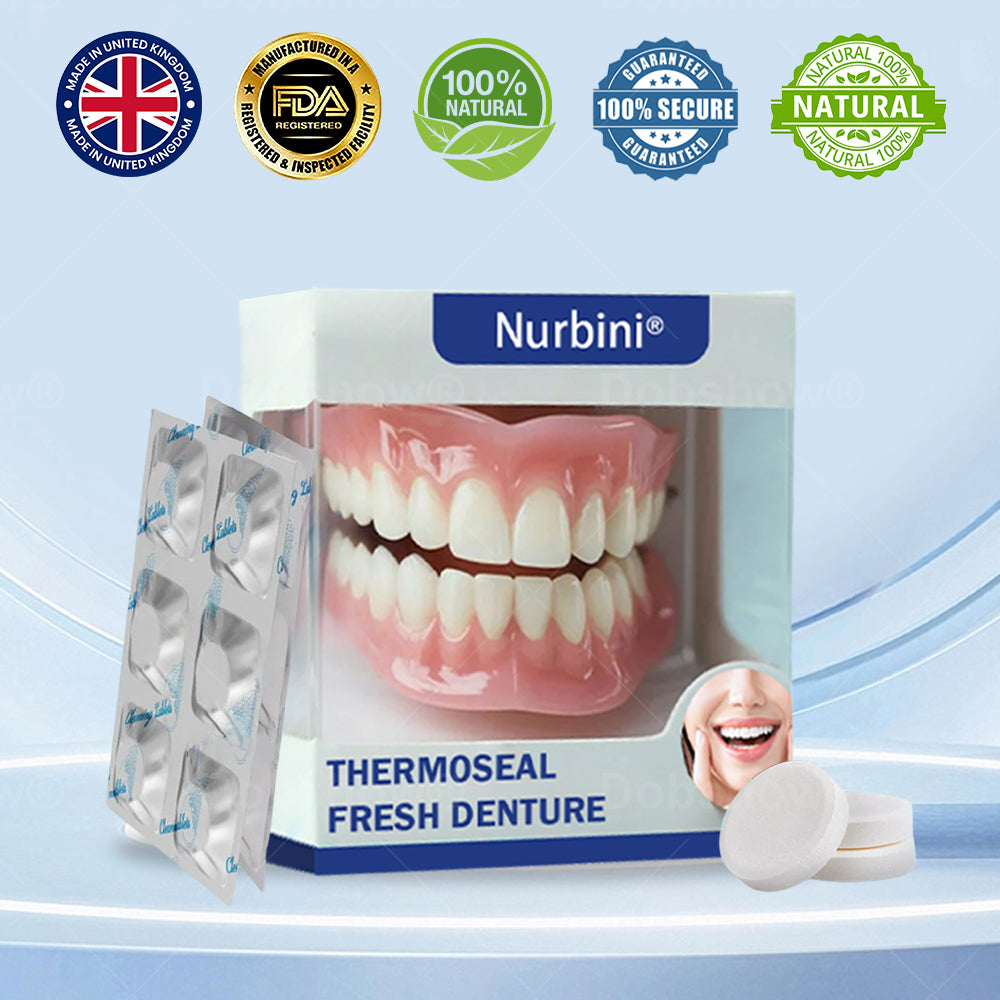 Nurbini® ThermoSeal Fresh Denture - ✅ Clinically proven to completely solve denture slippage and discomfort!