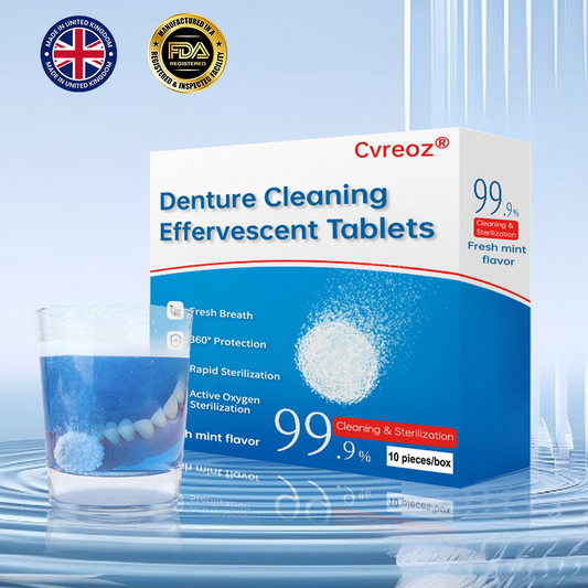 Cvreoz® Denture Cleaning Effervescent Tablets🦷